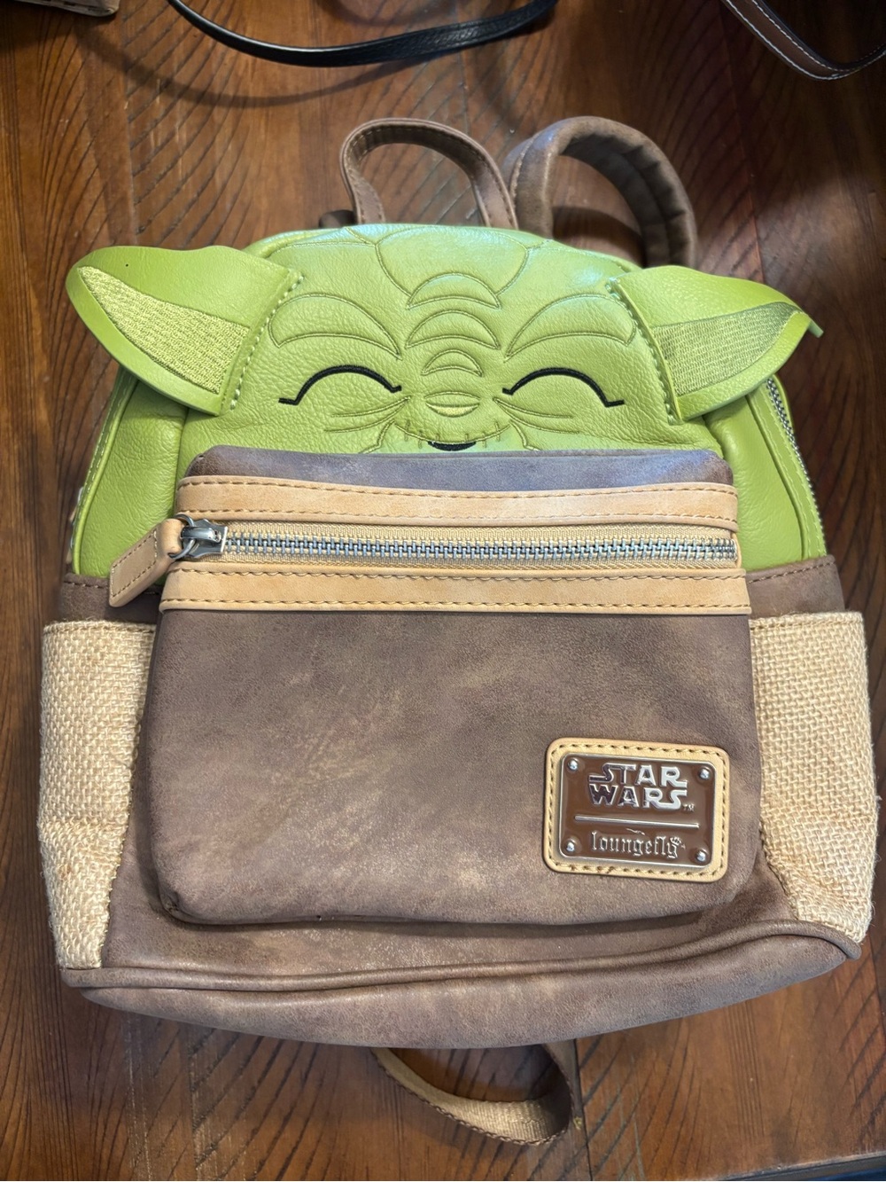 Loungefly Star Wars Yoda Mini Backpack in Green and Brown